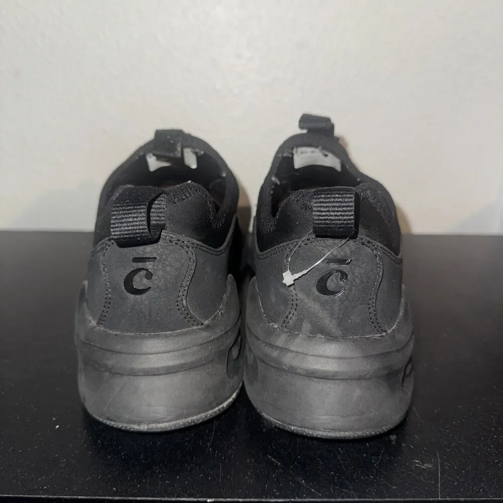 CLOVE CL007 Black Vegan Leather Sneakers Size W9 M7.5